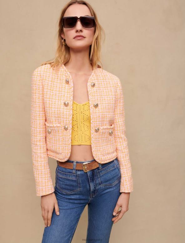 Maje Chaqueta de lana ropa naranja mujer 2J08B250