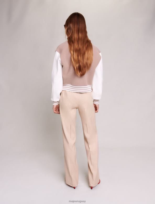 Maje pantalones rectos ropa beige mujer 2J08B61