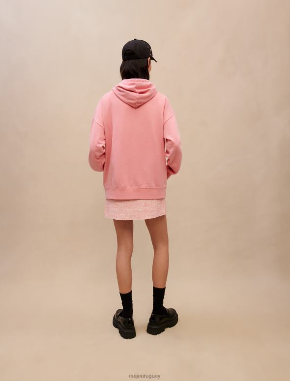 Maje sudadera de gran tamaño ropa rosa mujer 2J08B416